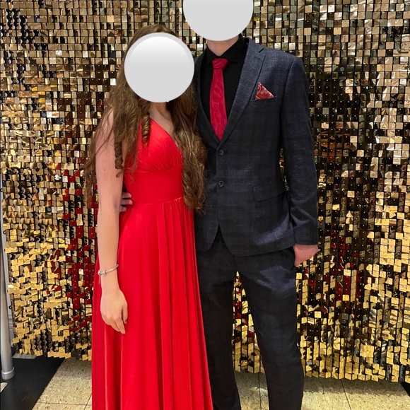 RED PROM/GRAD/FORMAL/WEDDING/PARTY/ EVENT DRESS - Picture 3 of 3